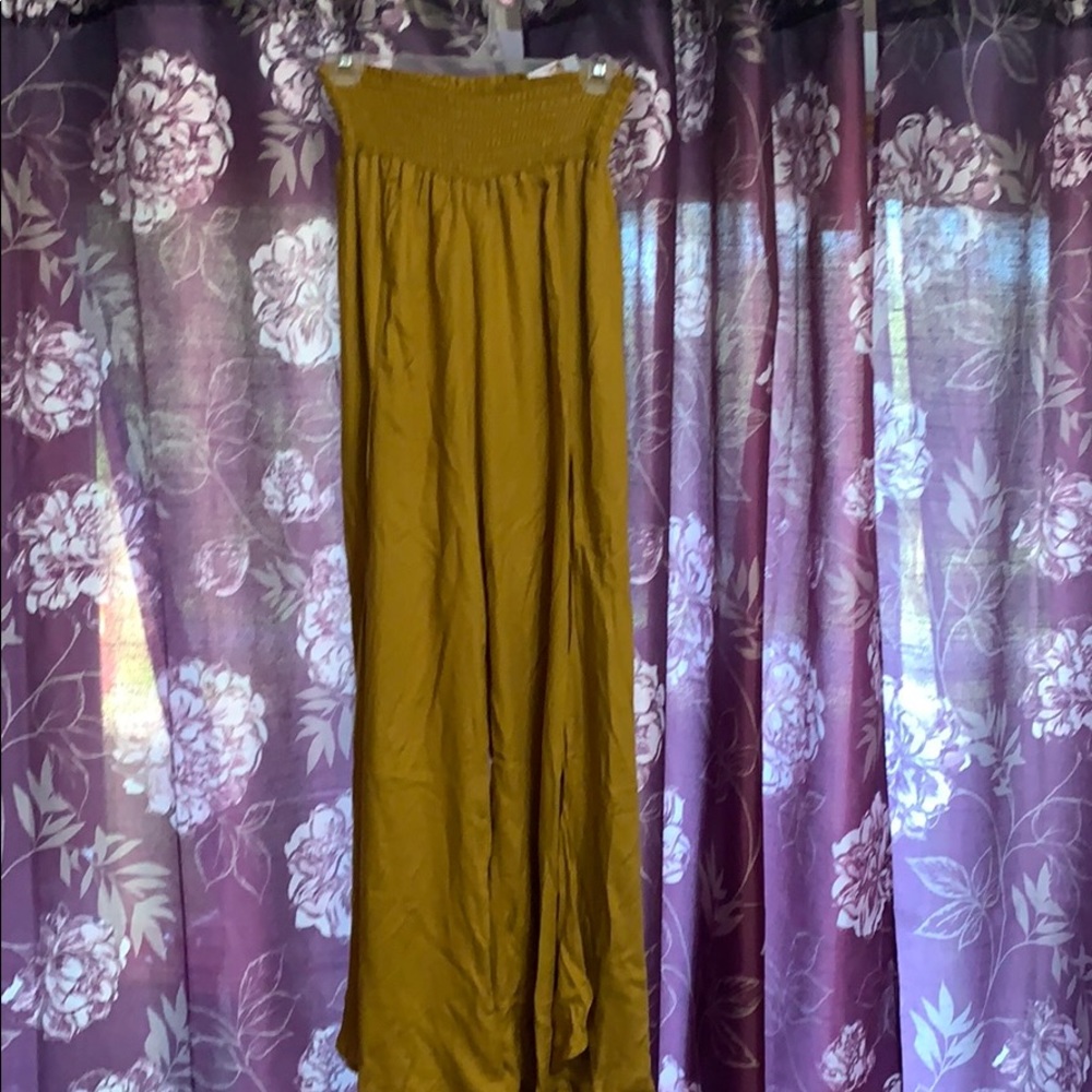 Rewash side slit pants SUPER CUTE